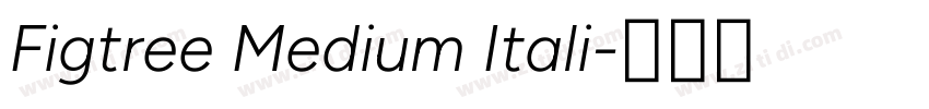Figtree Medium Itali字体转换